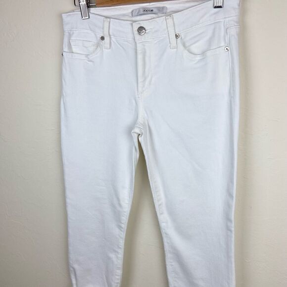 Joe’s Cuffed Crop Mid-Rise Skinny Jeans - White - Picture 3 of 8